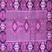 Square Persian Purple Traditional Rug, tr1269pur