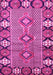 Machine Washable Persian Pink Traditional Rug, wshtr1269pnk