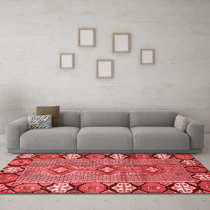 Traditional Red Washable Rugs