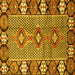 Square Persian Yellow Traditional Rug, tr1269yw