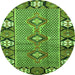 Machine Washable Persian Green Traditional Area Rugs, wshtr1269grn