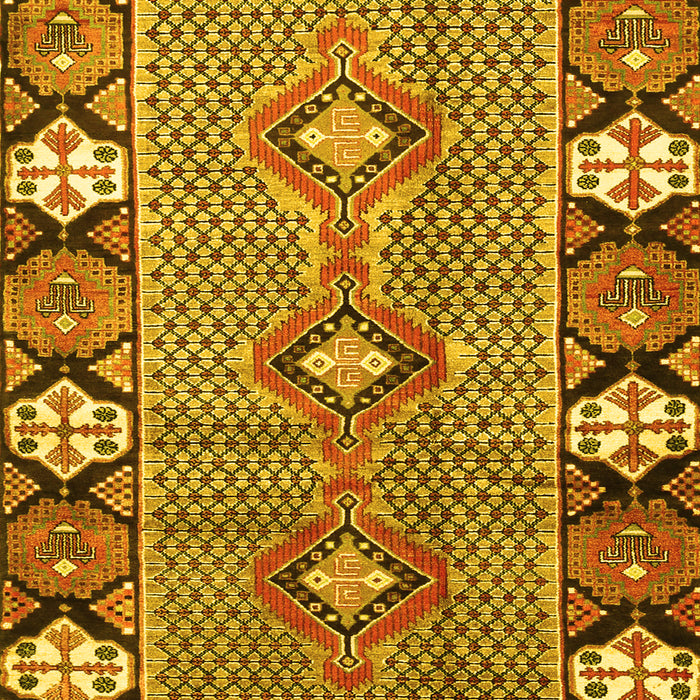 Machine Washable Persian Yellow Traditional Rug, wshtr1269yw