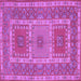 Square Persian Purple Traditional Rug, tr126pur