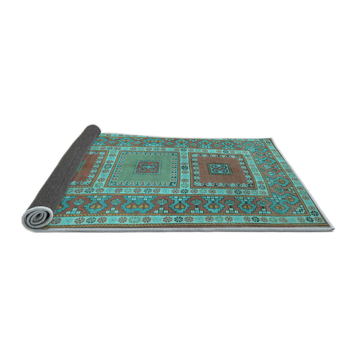 Sideview of Persian Light Blue Traditional Rug, tr126lblu