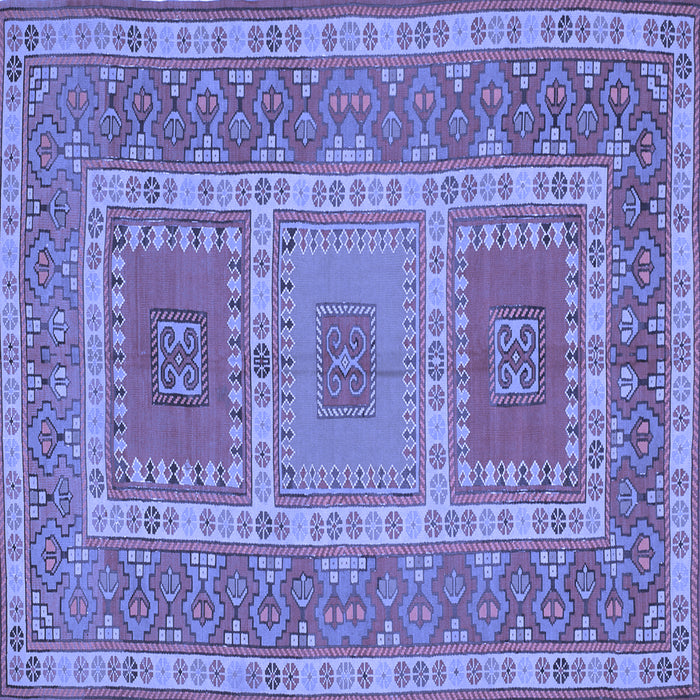 Square Persian Blue Traditional Rug, tr126blu