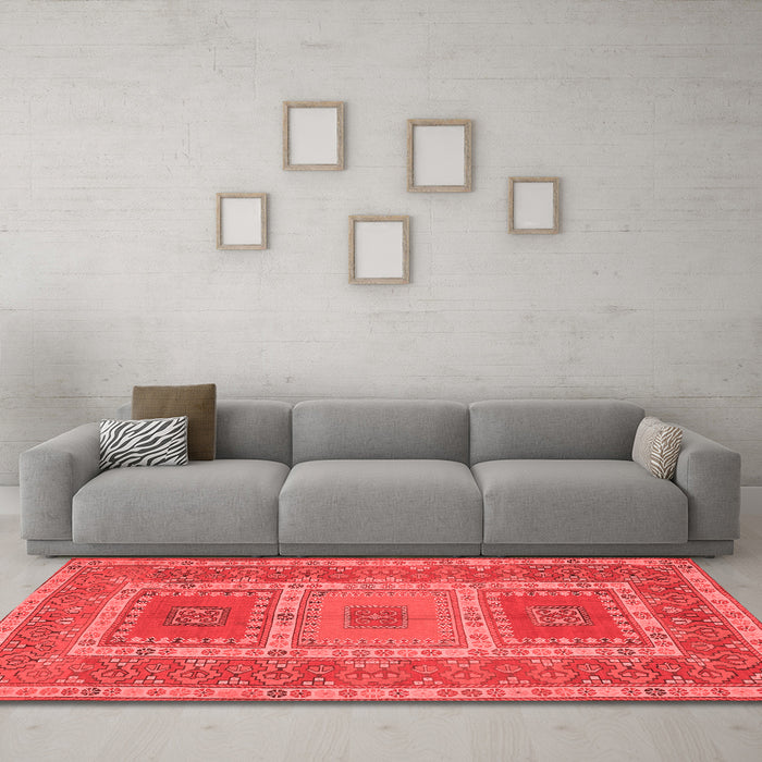 Traditional Red Washable Rugs