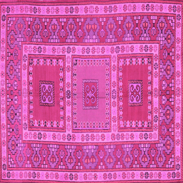 Square Persian Pink Traditional Rug, tr126pnk