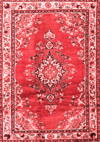 Medallion Red Traditional Rug, tr1270red