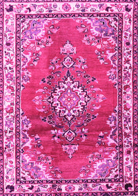 Medallion Pink Traditional Rug, tr1270pnk