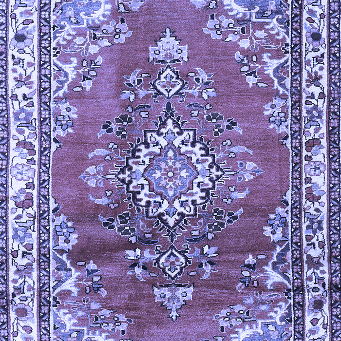 Medallion Blue Traditional Rug, tr1270blu