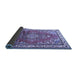 Sideview of Medallion Blue Traditional Rug, tr1270blu