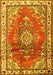 Medallion Yellow Traditional Rug, tr1270yw