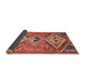 Sideview of Traditional Tangerine Pink Persian Rug, tr1271