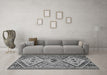 Machine Washable Persian Gray Traditional Rug in a Living Room,, wshtr1271gry