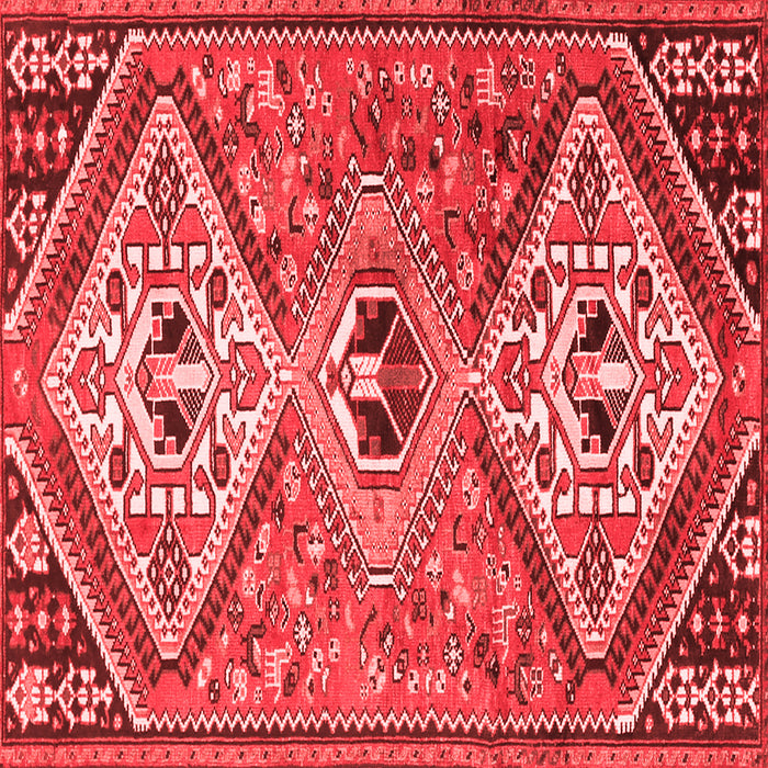 Machine Washable Persian Red Traditional Rug, wshtr1271red