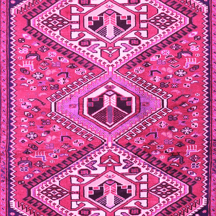Machine Washable Persian Pink Traditional Rug, wshtr1271pnk