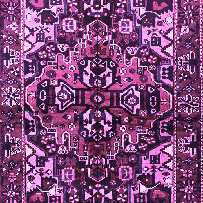 Machine Washable Persian Purple Traditional Area Rugs, wshtr1272pur