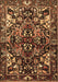 Machine Washable Persian Brown Traditional Rug, wshtr1272brn