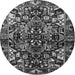 Square Persian Gray Traditional Rug, tr1272gry