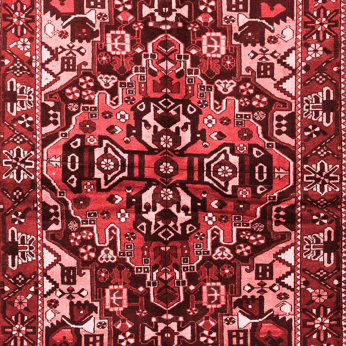 Machine Washable Persian Red Traditional Rug, wshtr1272red