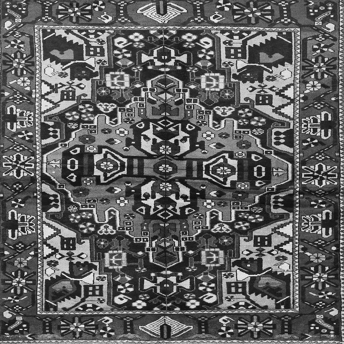 Serging Thickness of Persian Gray Traditional Rug, tr1272gry