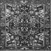 Serging Thickness of Persian Gray Traditional Rug, tr1272gry