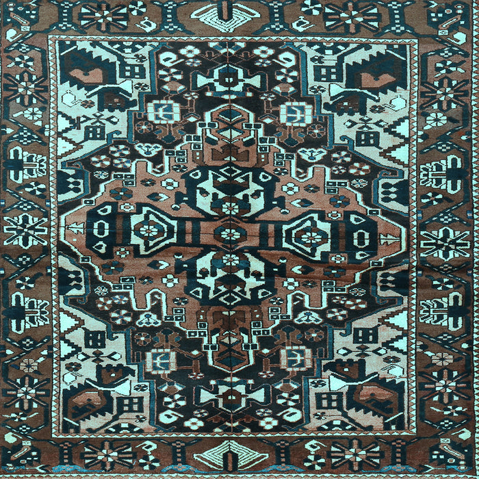 Square Persian Light Blue Traditional Rug, tr1272lblu