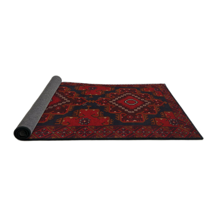 Sideview of Traditional Red Persian Rug, tr1273