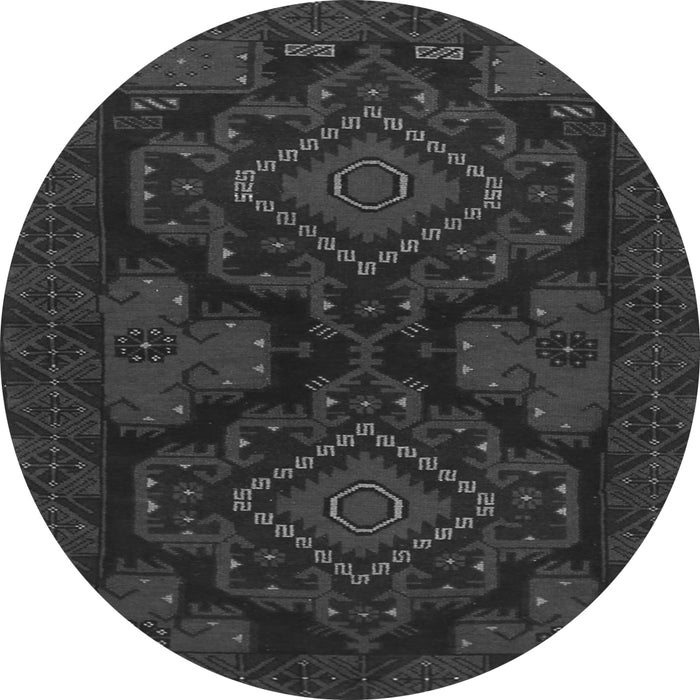 Square Persian Gray Traditional Rug, tr1273gry