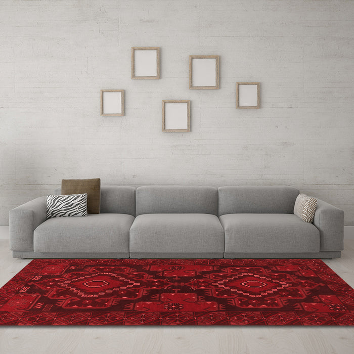 Traditional Red Washable Rugs