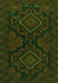 Serging Thickness of Machine Washable Persian Green Traditional Area Rugs, wshtr1273grn