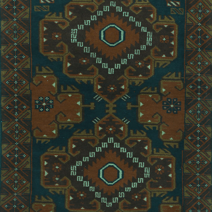 Machine Washable Persian Turquoise Traditional Area Rugs, wshtr1273turq