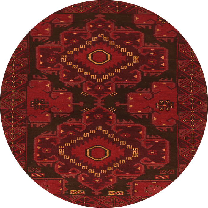 Square Persian Orange Traditional Rug, tr1273org