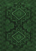 Machine Washable Persian Emerald Green Traditional Area Rugs, wshtr1273emgrn