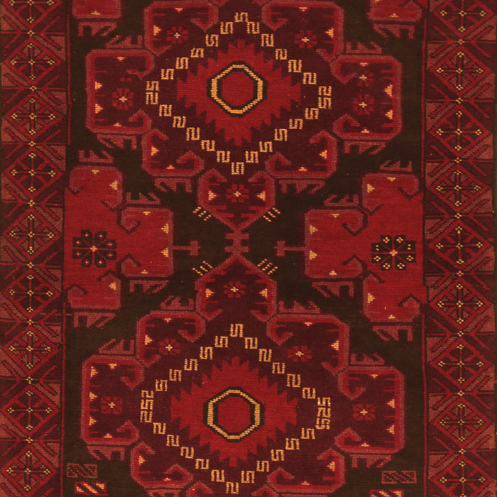 Serging Thickness of Machine Washable Persian Orange Traditional Area Rugs, wshtr1273org