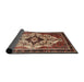 Sideview of Traditional Sand Brown Persian Rug, tr1274