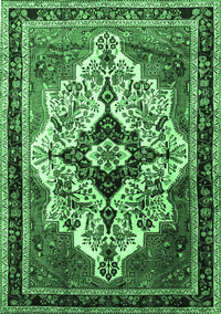 Persian Emerald Green Traditional Rug, tr1274emgrn