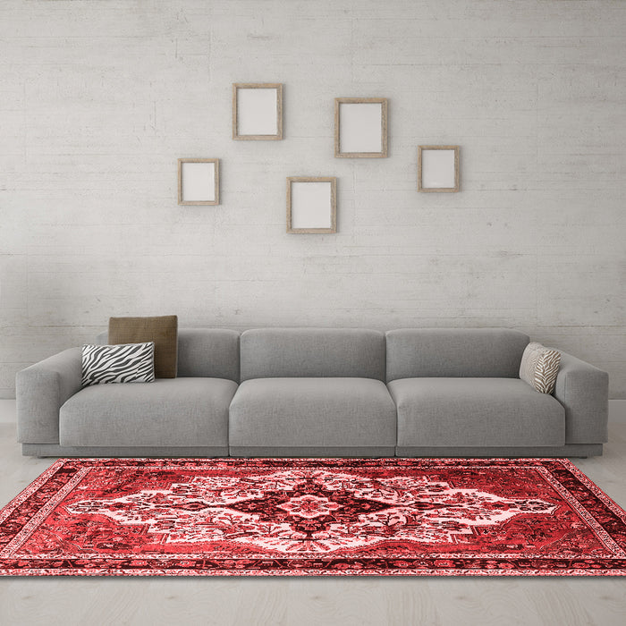 Traditional Red Washable Rugs
