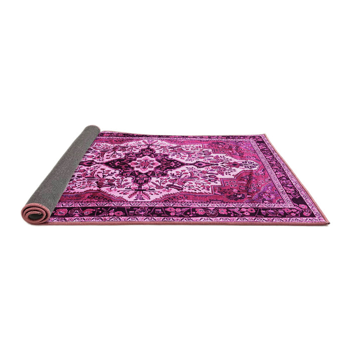 Sideview of Persian Pink Traditional Rug, tr1274pnk