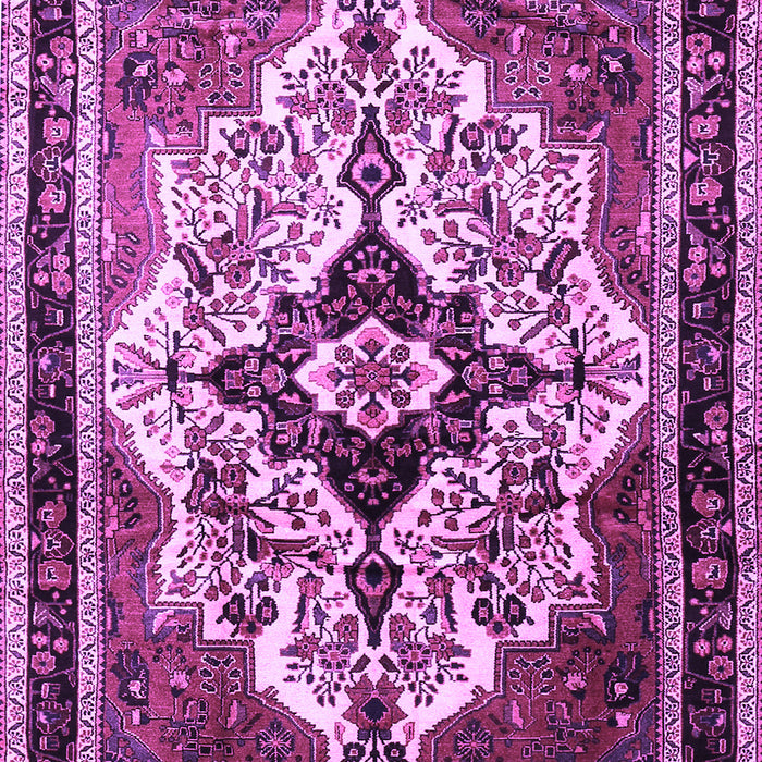Machine Washable Persian Purple Traditional Area Rugs, wshtr1274pur