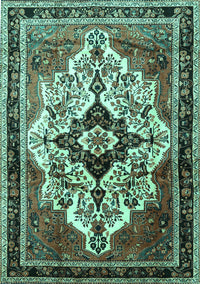 Persian Turquoise Traditional Rug, tr1274turq