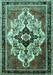 Persian Turquoise Traditional Rug, tr1274turq