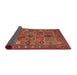 Sideview of Traditional Rust Pink Persian Rug, tr1275