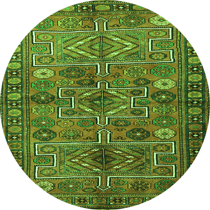 Machine Washable Persian Green Traditional Area Rugs, wshtr1275grn