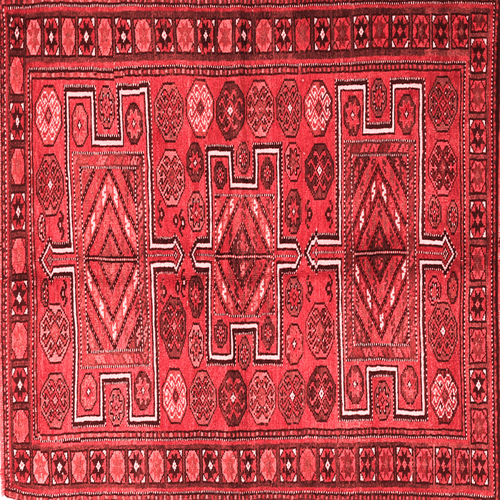 Machine Washable Persian Red Traditional Rug, wshtr1275red