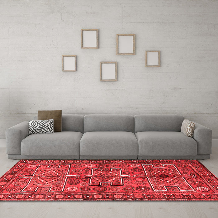 Traditional Red Washable Rugs