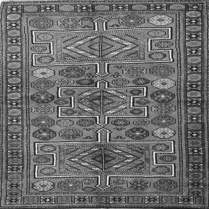 Serging Thickness of Persian Gray Traditional Rug, tr1275gry