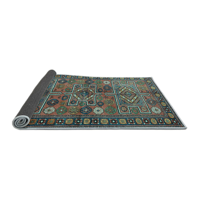 Sideview of Persian Light Blue Traditional Rug, tr1275lblu