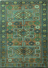 Persian Turquoise Traditional Rug, tr1275turq