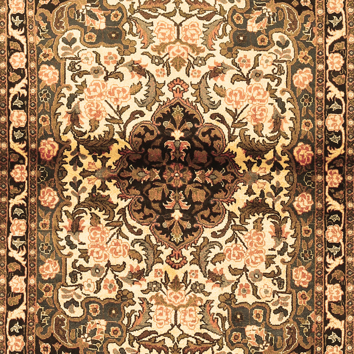 Machine Washable Persian Brown Traditional Rug, wshtr1276brn